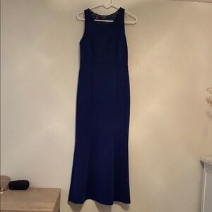 Vintage Navy Blue Maxi Dress